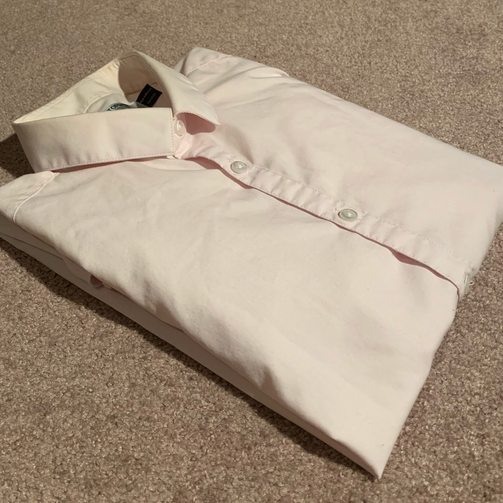 Mens Topman Light Pink Dress Shirt